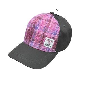 Glen Appin of Scotland, Harris Tweed Front Baseball Cap New Brown/Pink Outlander